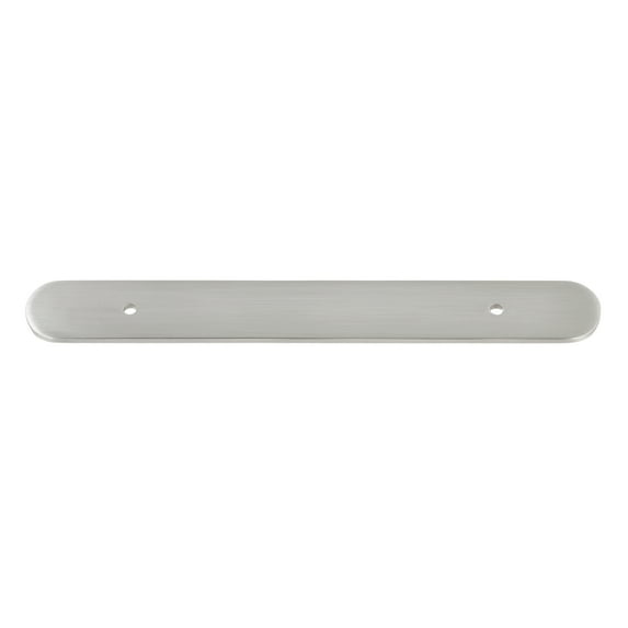 GlideRite 8" Rounded Backplate 5-1/16" 128mm Center-Center, Satin Nickel