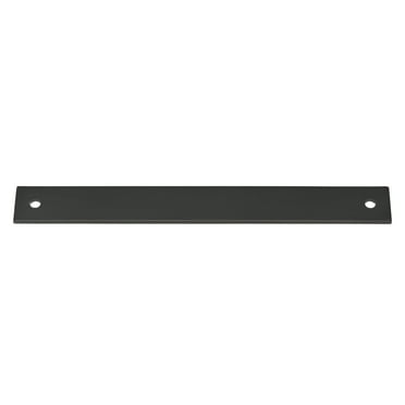 GlideRite 9" Squared Backplate 7-9/16" 192mm Center-Center, Matte Black