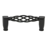 GlideRite Hardware 3.75 in. Center Classic Birdcage Cabinet Pulls, Matte Black, Single Pack