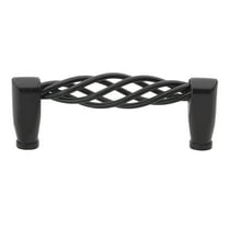 GlideRite Hardware 3.75 in. Center Classic Birdcage Cabinet Pulls, Matte Black, Single Pack