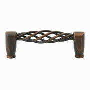 GlideRite Hardware 3.75 in. Center Classic Birdcage Cabinet Pulls, Rustic Bronze, Pack of 10