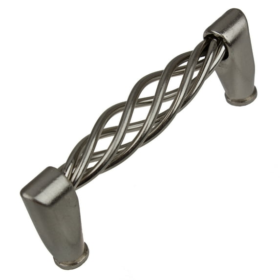 GlideRite Hardware 3.75 in. Center Classic Birdcage Cabinet Pulls, Satin Nickel, Pack of 5
