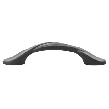 GlideRite Hardware 3 in. Center Twisted Cabinet Pull Hardware Handle, Oil Rubbed Bronze, Pack of 10