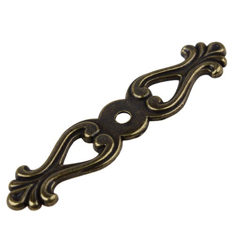Antique Brass 3.25" Ornate Metal Knob Backplate