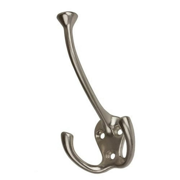 GlideRite Hardware Wall Mounted Coat Tri-Robe Hook