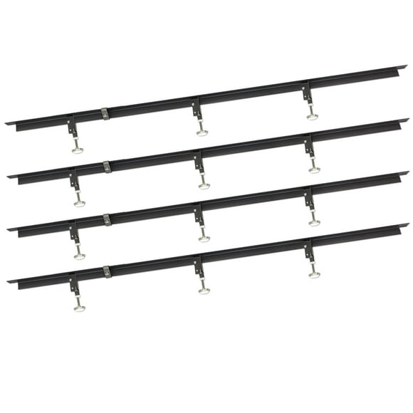 Glideaway Heavy Duty Steel Bed Frame Center Support, Universal Metal Replacement Slats, for Wooden Beds, Extra Support for Bariatric Overweight Persons King Size with Bonus Non Slip Rubber Grippers