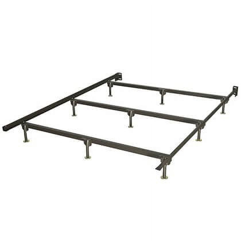 Glideaway Premium Heavy Duty Bed Frame 9Leg with Center Support for Box Spring and Mattress
