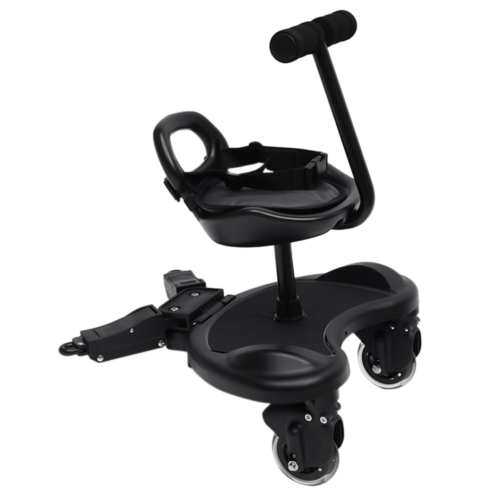 Glider Board Baby Stroller Kid Board Stroller Board W/Saddle Seat for Pushchair Buggy, Black,Max
