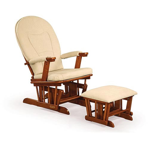 Glider Rocker/ottoman Combo, Chestnut Fi