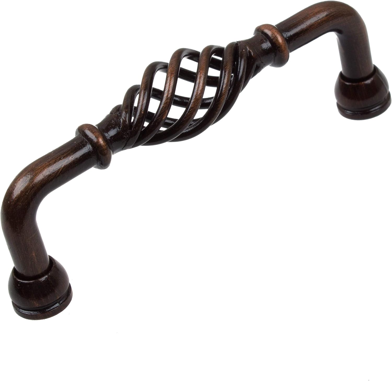 Gliderite 3.75Inch CC Oil Rubbed Bronze Fluted Birdcage Pulls