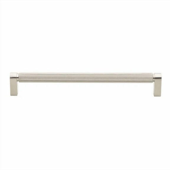 Gliderite 8-3/4 Inch Center Knurled Bar Pull Satin Nickel, 4788-224-Sn-1