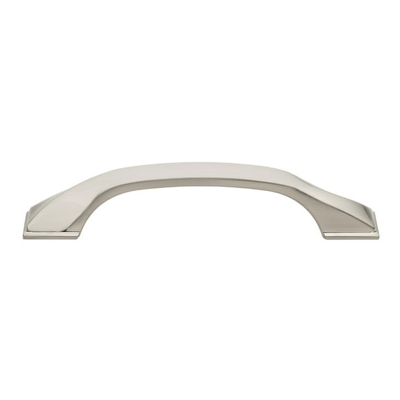 GlideRite 3-3/4 in. (96mm) Center-Center Twisted Cabinet Bar Pull, Satin Nickel - 4841-96-SN, 5 Pack