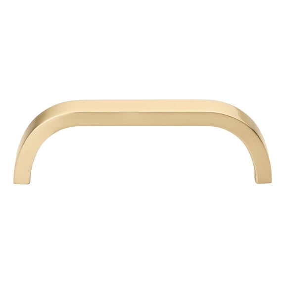 GlideRite 3-3/4 in. (96mm) Center-Center Curved Cabinet Bar Pull, Champagne Gold - 4843-96-CHPG, 5 Pack