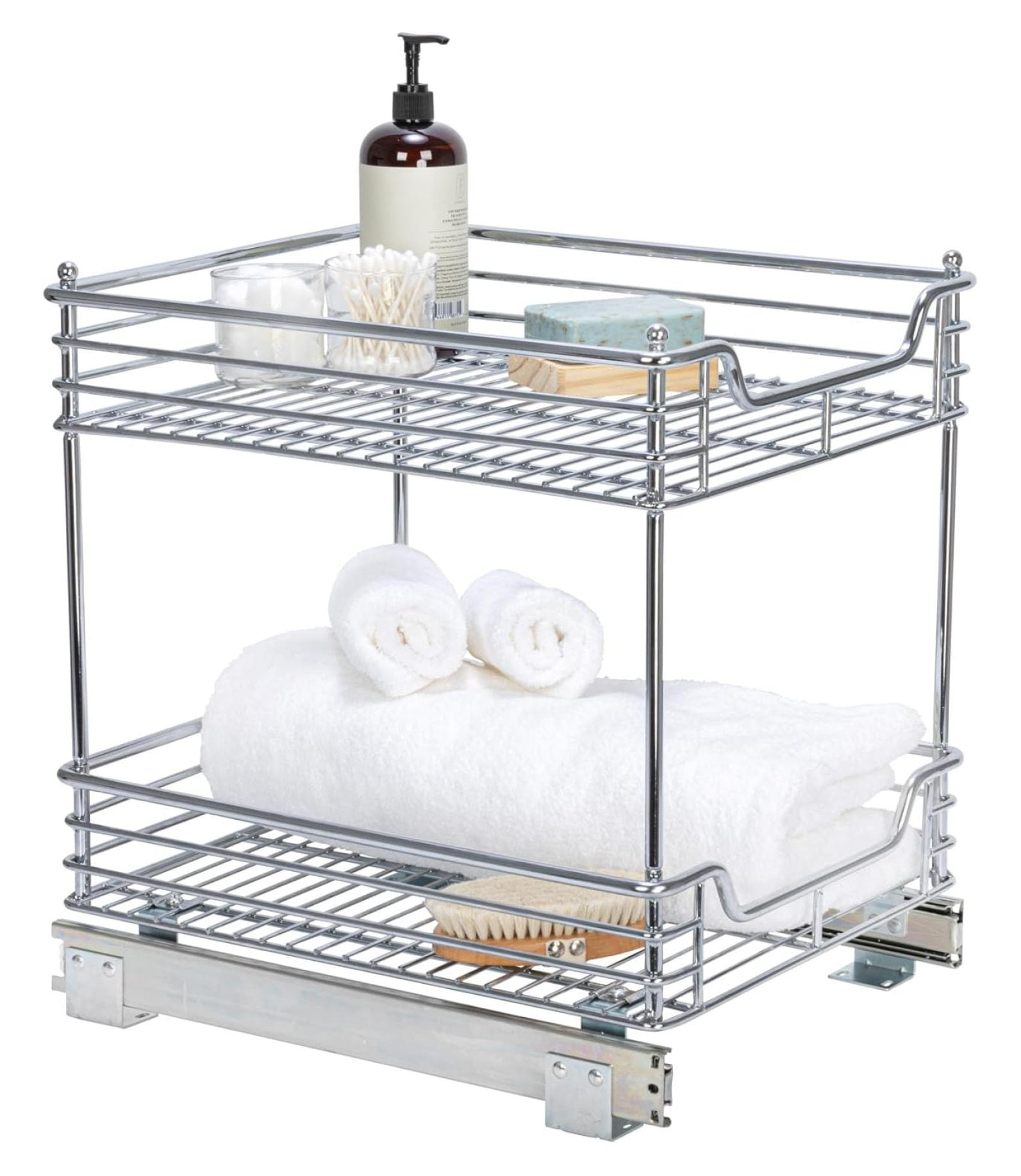 Glidez Multipurpose ChromePlated Steel PullOut/SlideOut Storage
