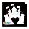 thumbnail image 1 of Glimmer Body Art Glitter Tattoo Stencil Castle Heart 5/pk, 1 of 1