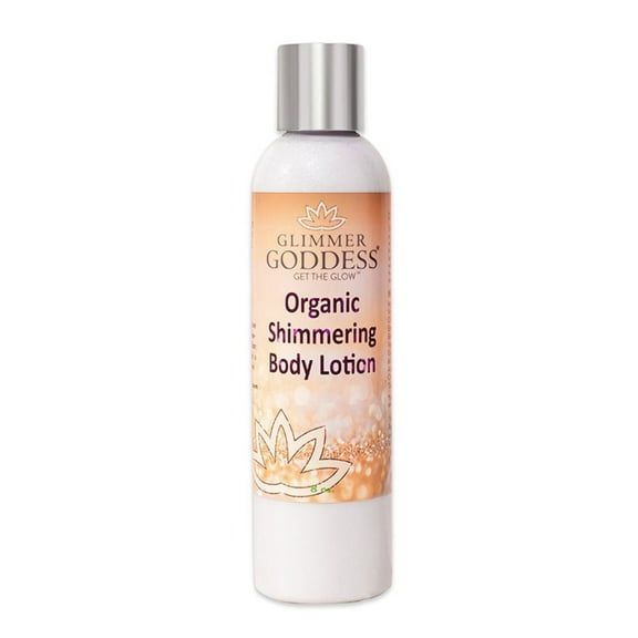 Glimmer Goddess Organic Body Lotion - Sexy Level 2 Diamond Shimmer, 8 oz