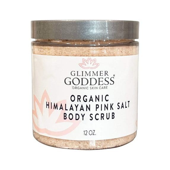 Glimmer Goddess Organic Pink Himalayan Salt Scrub 12 oz. - Lavender Lemon