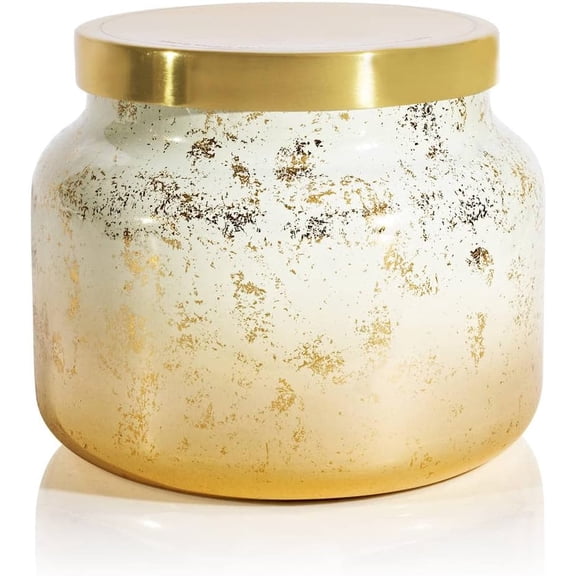 Glimmer Jar Candles - Luxury Holiday Scented Candles for Home - Long Lasting Soy Wax Blend - Scented Holiday & Home Decor - Volcano Jumbo Signature Jar