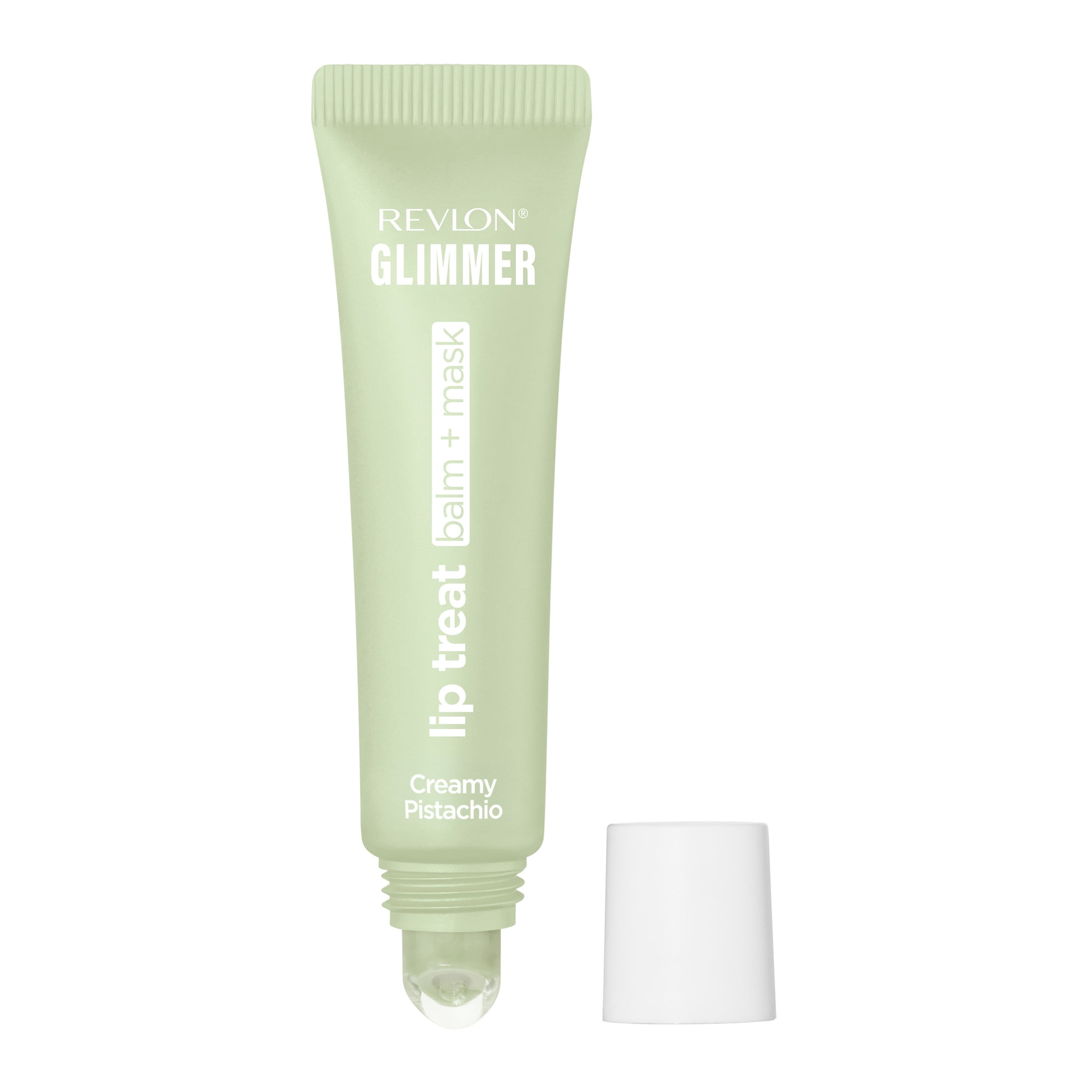 Revlon Glimmer Lip Treat Balm + Mask for Dry Lips, Overnight, 007 Creamy Pistachio, 0.4 fl oz