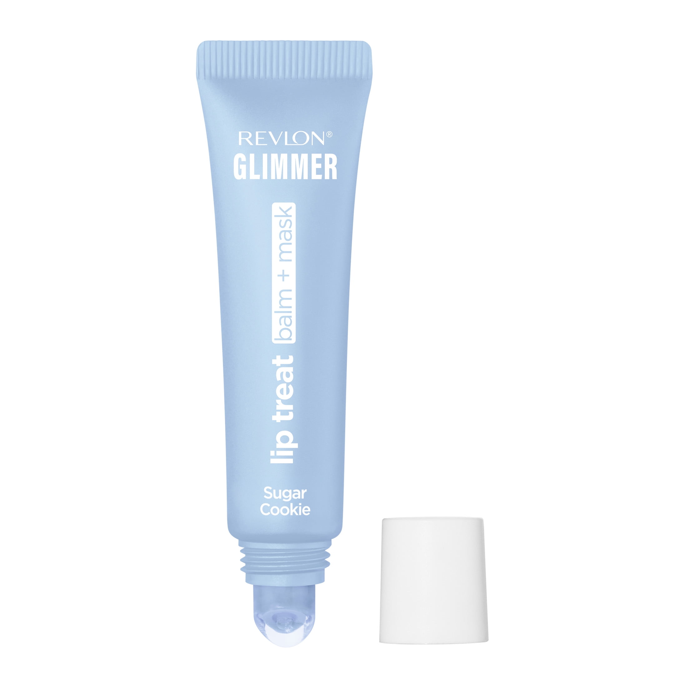 Revlon Glimmer Lip Treat Balm + Mask for Dry Lips, Overnight, 008 Sugar Cookie, 0.4 fl oz