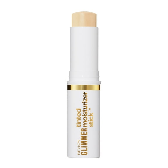Revlon Glimmer Tinted Facial Moisturizer Stick, Light Coverage Foundation, 100, 0.31 oz