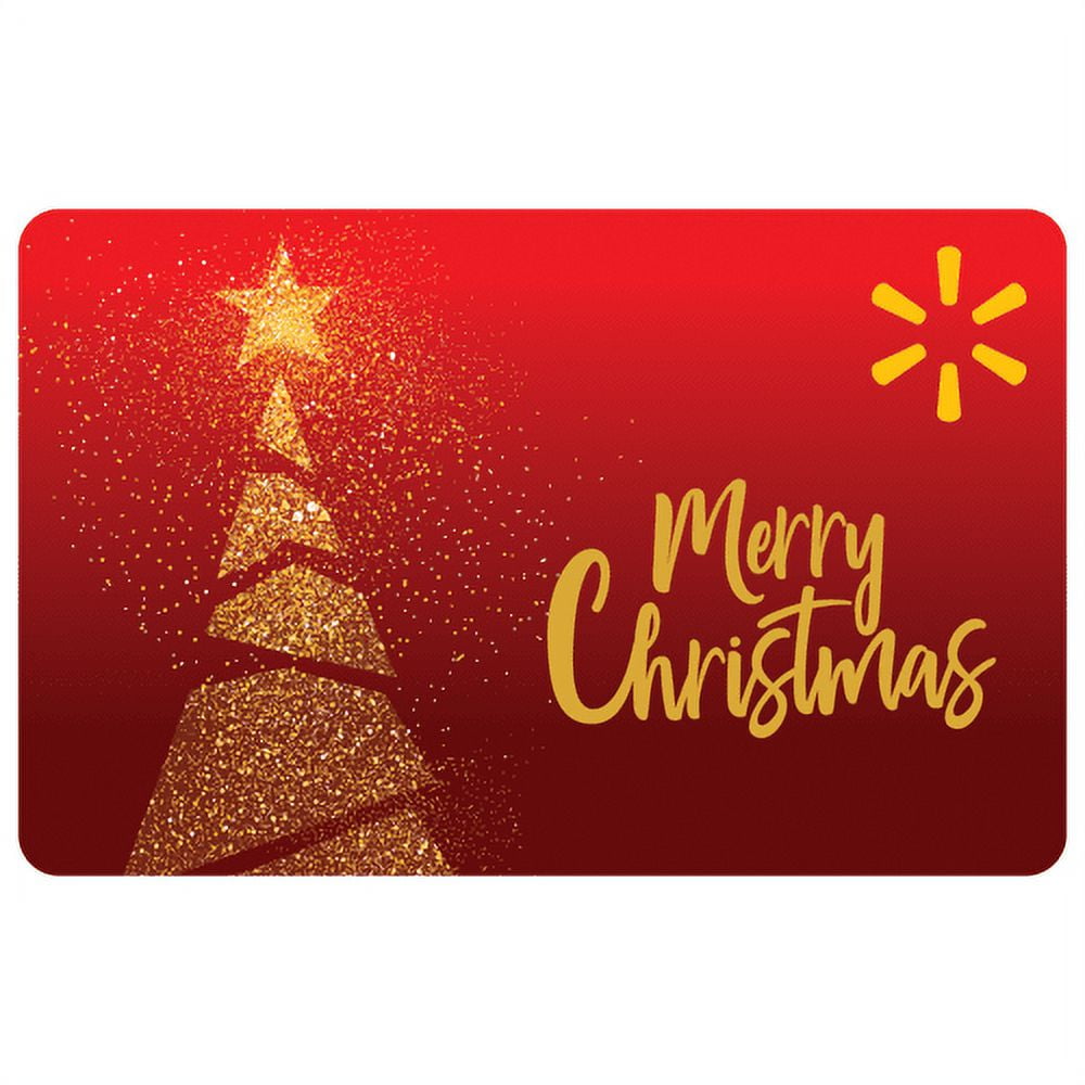 Glimmer Tree Merry Christmas Walmart Gift Card