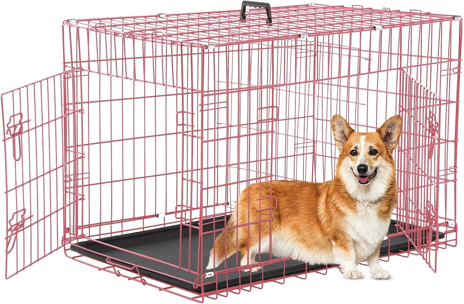 Beautiful view of Foldable Pet Crate With Foldable Tray