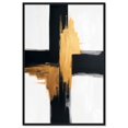 thumbnail image 1 of Glimmering Edges I Canvas Gold Leaf Wall Art by Art Remedy, Black Frame, 16" x 24", 1 of 7