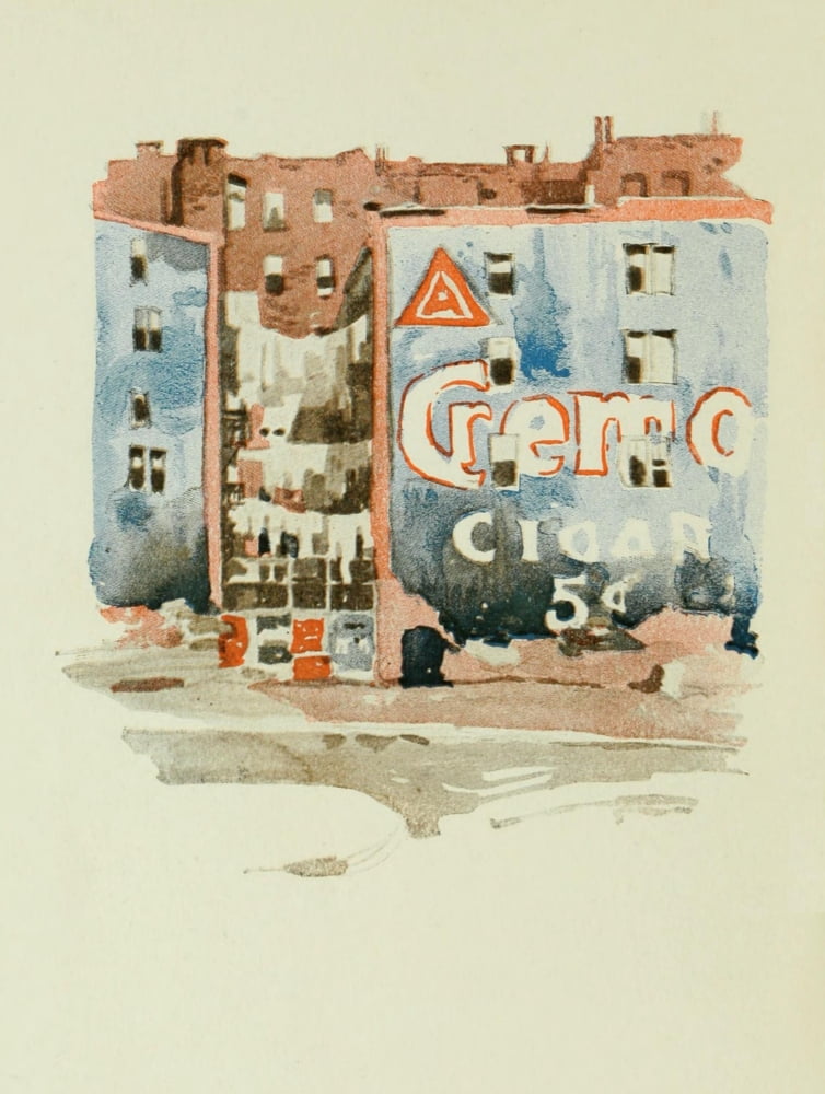 Glimpses of New York 1911 Riverside Warehouses Canvas Art - Unknown (24 x 36)