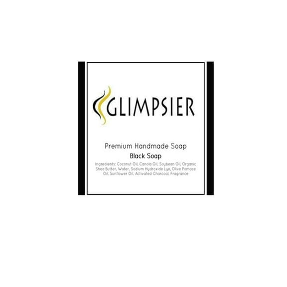 Glimpsier GMBLSOP Glimpsier Premium Handmade Black Soap for Skin