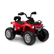 Glintex 12V Kids 4-Wheeler ATV Quad Ride On Car w/ LED Light & Music Navy