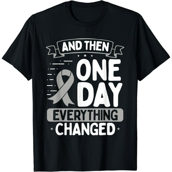 Glioblastoma Awareness Movement Brain Tumor Awareness Ribbon T-Shirt