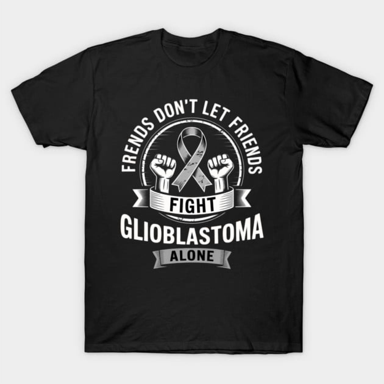 Glioblastoma Survivor Gray Awareness Ribbon Retro Brain Cancer Support ...
