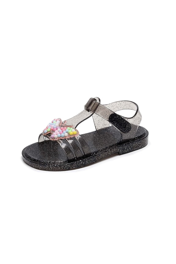 2-3 Years Toddler Girl Sandal Toddler Closed Toe Water Footwearnon Adjustable Strap Shoes For Outdoor Play Outdoor Footwear Black