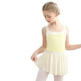 thumbnail image 1 of Glisme 2 Pcs Girls Outfit Suspenders Glitter Dance Ballet Tutu Leotard Ballerina Outfit Grateful Clothing Set For Girl Size 18-24 Months, Light Yellow, 1 of 3