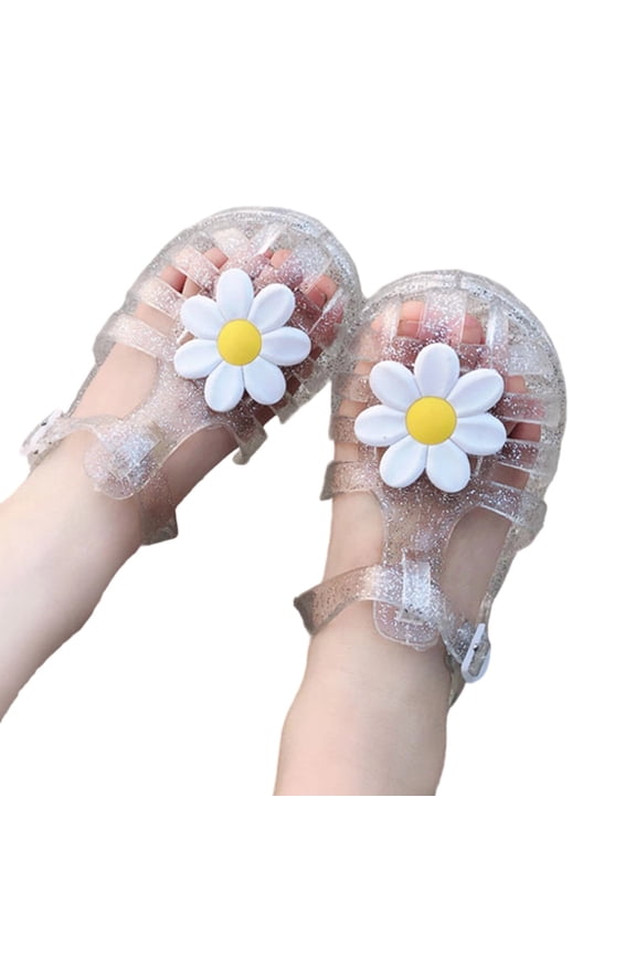 3-4 Years Toddler Girls Sandal Kids Closed Toe Clogs Non Breathable On Water Shoes Active Footwear White
