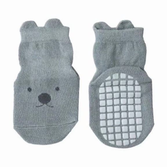 Glisme Baby Socks Slip Floor Socks For Infants Autumn Indoor Walking Socks Thermal Insulation Socks Medium Calf Non Compression Cartoon Cute Blue