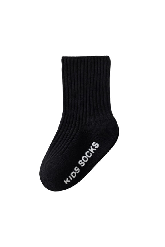 Baby Winter Socks Newborn Glue Dispensing Floor Socks Floor Crawling Socks Black