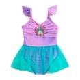 thumbnail image 1 of Glisme Bathing Suits For Girls 2 Piece Swimsuit With Layered Skirt Scale Design Swimwear For Kids Summer Swimming Set Size 3-4 Years, 1 of 5