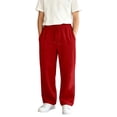 thumbnail image 1 of Glisme Big Boys Sweatpants Athletic Pants Straight Leg With Pockets And Drawstring Fall Casual Boys Baggy Trousers Size 11-12 Y, 1 of 8