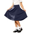 thumbnail image 1 of Glisme Big Girls Back To School Skirts Solid Color Elastic Waist College Style Comfortable A-Line Skirt For Girls Size 14-15 Years, 1 of 5