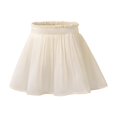thumbnail image 1 of Glisme Big Girls Back To School Skirts Solid Color Elastic Waist Sweet Breathable Pleated Skirt For Girls Size 10-11 Years, 1 of 7