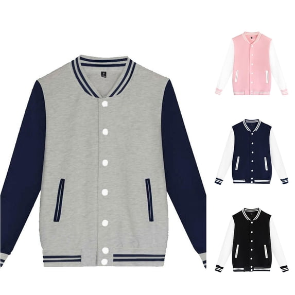 Glisme Boy Fall Coats Children'S Long Sleeve Button Thin Solid Color Matching Jacket Cardigan Top Little Boys Wear 130 Grey