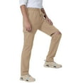 thumbnail image 1 of Glisme Boys Convertible Pants With Detachable Legs For Hiking Camping And All Weather Adventures Khaki Softness Trousers Size 8-9 Years, 1 of 3