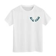 thumbnail image 1 of Glisme Boys Graphic Tees Toddle Round Neck Solid Color T Shirt Summer Short Sleeve Tops White Tee Size 12-13 Years, 1 of 5