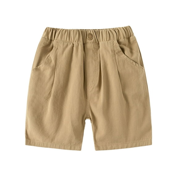 Glisme Boys Shorts Summer Toddler Kids Solid Color Casual Shorts Fashion Shorts Child Active Fit Shorts Size 18-24 Months ,Gold