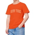thumbnail image 1 of Glisme Boys Tops 5-6 Years Crewneck Tee Short Sleeve T Shirts Cartoon Letter Prints Blouse Lightweight Wear Orange, 1 of 3