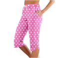 thumbnail image 1 of Glisme Casual Pants For Women Fashion Comfortable Casual Mid Waist Sport Pants Pink Trousers Athletic Fit, 1 of 4