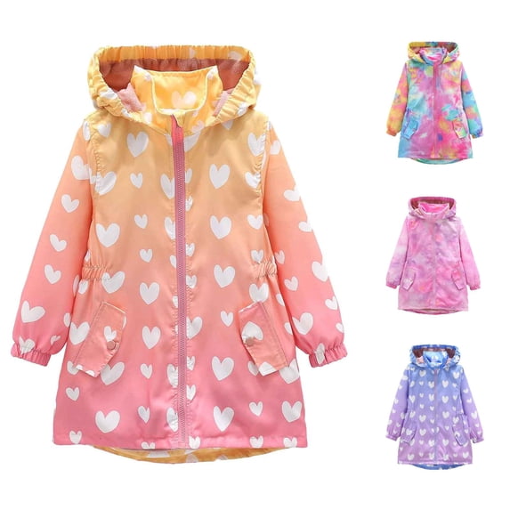 Glisme Coats For Girls Long Sleeve Winter Hooded Jacket Wear Fleece Thicken Windproof Zipper Warm Outwear Little Girls Clothes 7-8 Years Pink