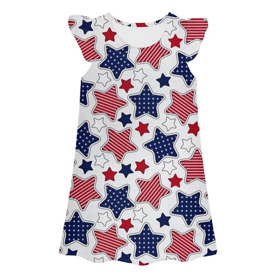Glisme Fashion Girls Dresses Size 5-6 Y Kids Cute Print Dress Gown Toddlers Casual Wear Cute Dress Multicolour Sundress For Girl